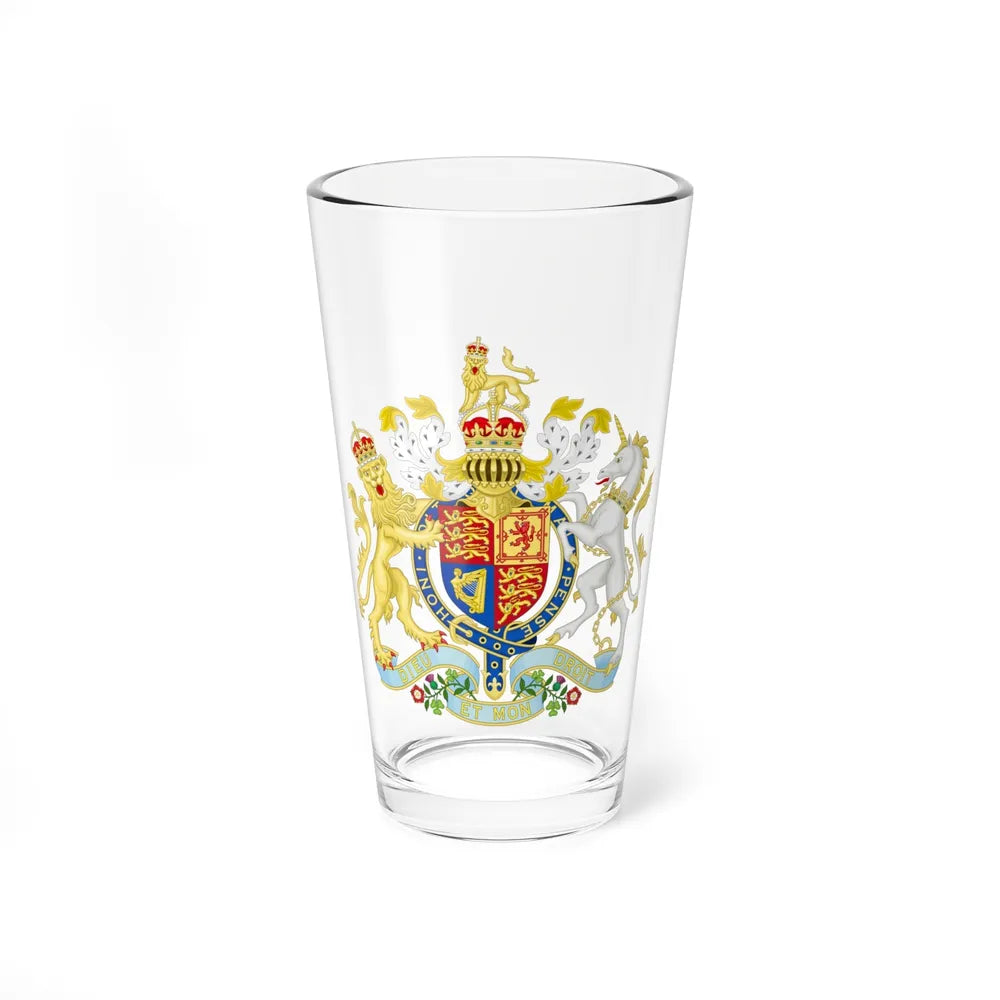 Coat of arms of the United Kingdom (1901-1952) - Pint Glass 16oz-16oz-Go Mug Yourself