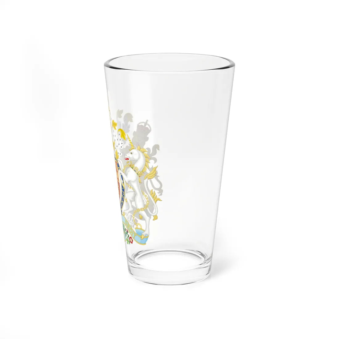 Coat of arms of the United Kingdom 1901-1952 (United Kingdom) (Coat of Arms) Pint Glass 16oz - Go Mug Yourself