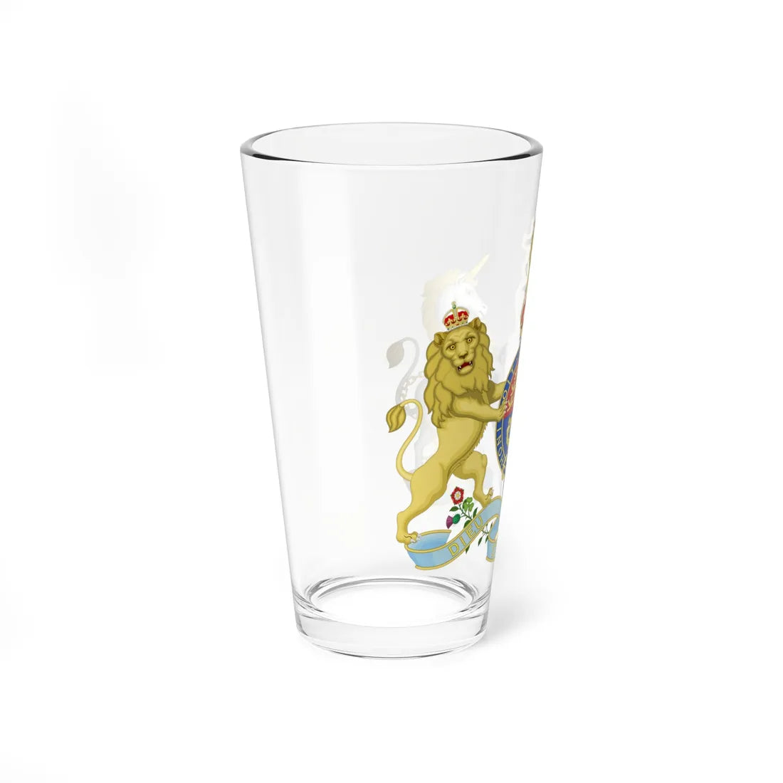 Coat of arms of the United Kingdom 1901 lesser arms (United Kingdom) (Coat of Arms) Pint Glass 16oz - Go Mug Yourself