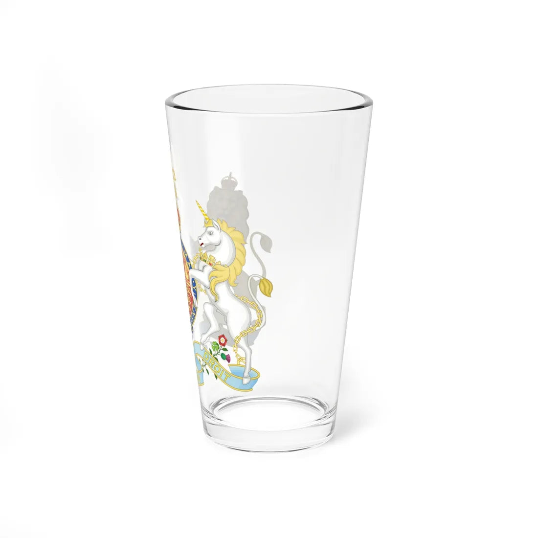 Coat of arms of the United Kingdom 1901 lesser arms (United Kingdom) (Coat of Arms) Pint Glass 16oz - Go Mug Yourself