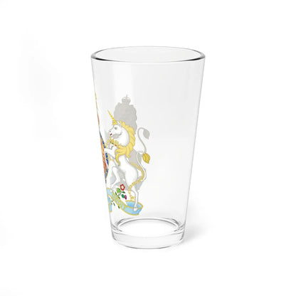 Coat of arms of the United Kingdom 1901 lesser arms (United Kingdom) (Coat of Arms) Pint Glass 16oz - Go Mug Yourself