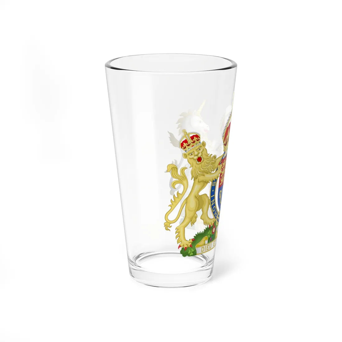 Coat of arms of the United Kingdom 1924-1952 lesser arms (United Kingdom) (Coat of Arms) Pint Glass 16oz - Go Mug Yourself