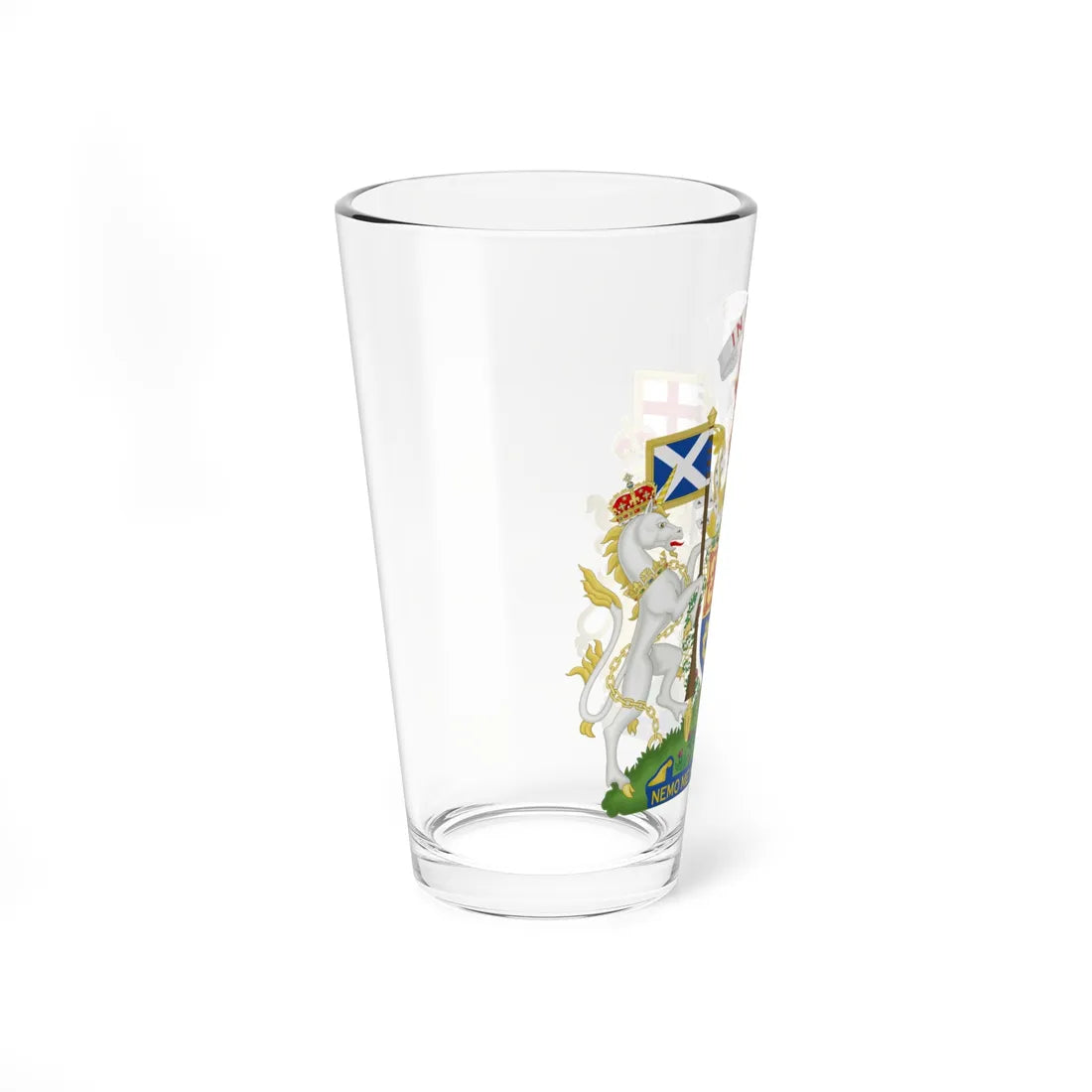 Coat of arms of the United Kingdom in Scotland 1837-1952 variant (United Kingdom) (Coat of Arms) Pint Glass 16oz - Go Mug Yourself