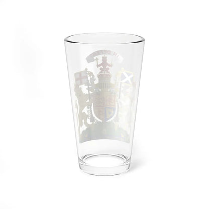 Coat of arms of the United Kingdom in Scotland 1901-1952 variant 2 (United Kingdom) (Coat of Arms) Pint Glass 16oz - Go Mug Yourself