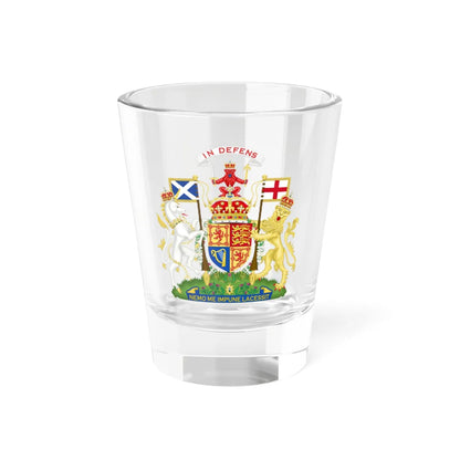 Coat of Arms of the United Kingdom in Scotland Variant 1 (United Kingdom) (Coat of Arms) Shot Glass 1.5oz 1.5oz - Go Mug Yourself