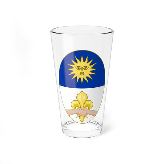 Coat of Arms of the United Kingdom of the River Plate Peru and Chile Simple (Argentina) (Coat of Arms) Pint Glass 16oz 16oz - Go Mug Yourself