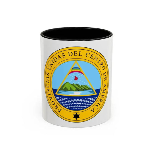 Coat of arms of the United Provinces of Central America - Accent Coffee Mug 11oz Black - Go Mug Yourself