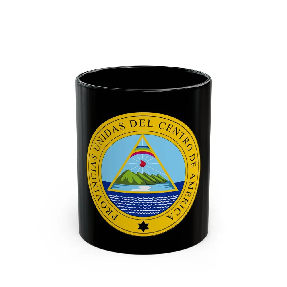 Coat of arms of the United Provinces of Central America - Black Coffee Mug-11oz-Go Mug Yourself