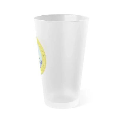 Coat of arms of the United Provinces of Central America - Frosted Pint Glass 16oz - Go Mug Yourself