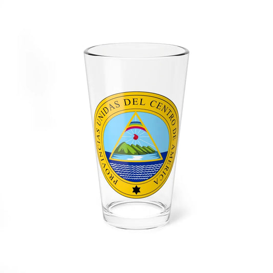 Coat of arms of the United Provinces of Central America - Pint Glass 16oz-16oz-Go Mug Yourself