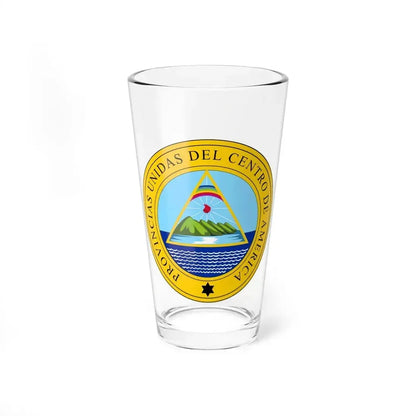 Coat of arms of the United Provinces of Central America - Pint Glass 16oz 16oz - Go Mug Yourself