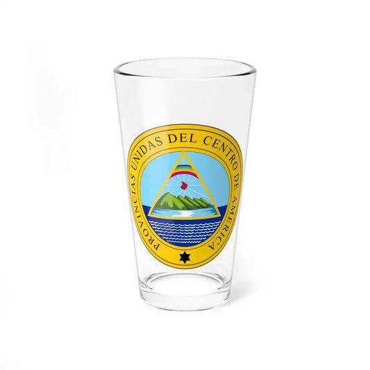 Coat of arms of the United Provinces of Central America - Pint Glass 16oz 16oz - Go Mug Yourself