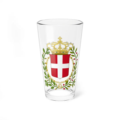 Coat of arms of the United Provinces of Central Italy (Italy) (Coat of Arms) Pint Glass 16oz 16oz - Go Mug Yourself