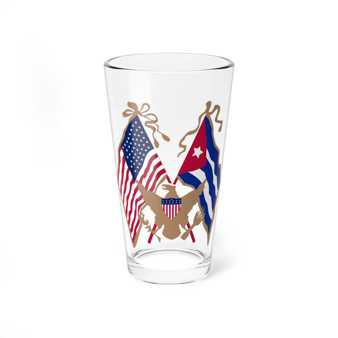 Coat of arms of the United States occupation of Cuba (Cuba) (Coat of Arms) Pint Glass 16oz 16oz - Go Mug Yourself