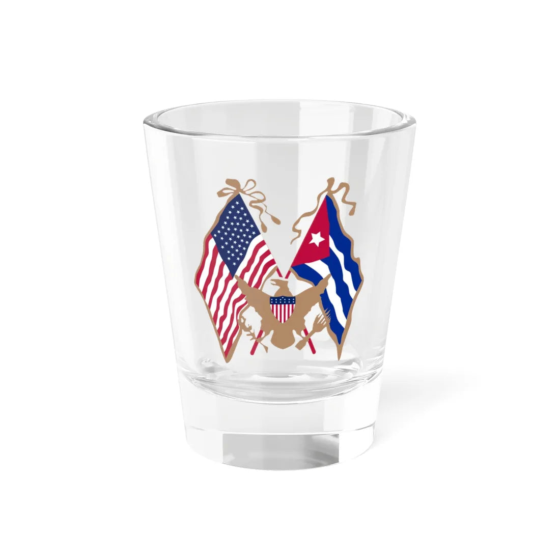 Coat of arms of the United States occupation of Cuba (Cuba) (Coat of Arms) Shot Glass 1.5oz 1.5oz - Go Mug Yourself