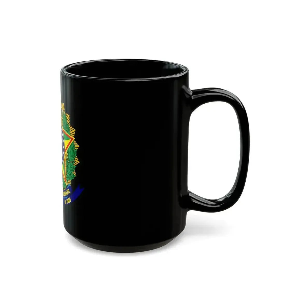 Coat of arms of the United States of Brazil - Black Coffee Mug - Go Mug Yourself