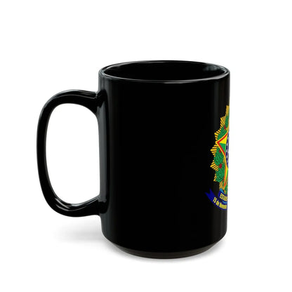 Coat of arms of the United States of Brazil - Black Coffee Mug-Go Mug Yourself