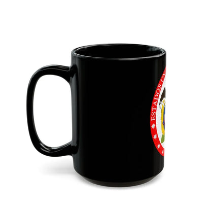 Coat of arms of the United States of Colombia - Black Coffee Mug-Go Mug Yourself