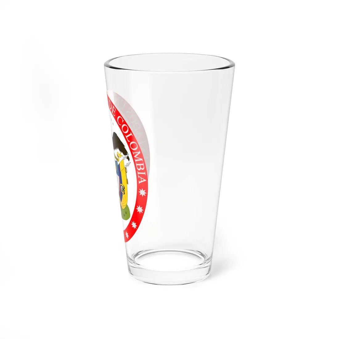 Coat of arms of the United States of Colombia (Colombia) (Coat of Arms) Pint Glass 16oz - Go Mug Yourself