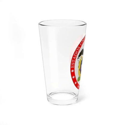 Coat of arms of the United States of Colombia - Pint Glass 16oz - Go Mug Yourself