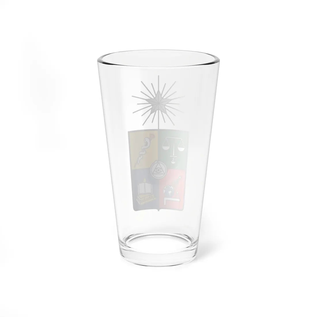 Coat of arms of the University of Chile (Chile) (Coat of Arms) Pint Glass 16oz - Go Mug Yourself
