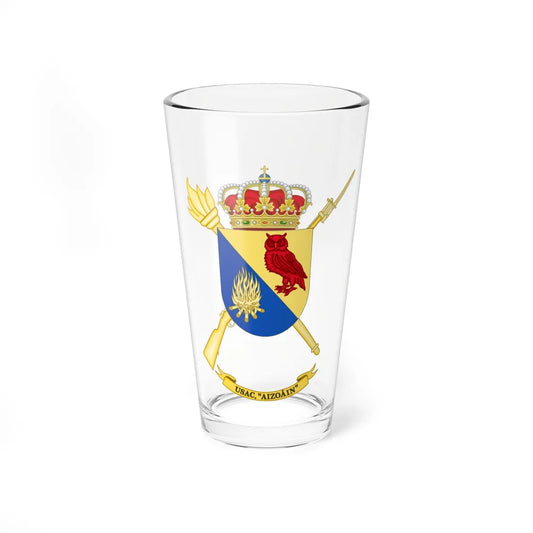 Coat of Arms of the USAC Aizoáin (Spain) (Coat of Arms) Pint Glass 16oz 16oz - Go Mug Yourself