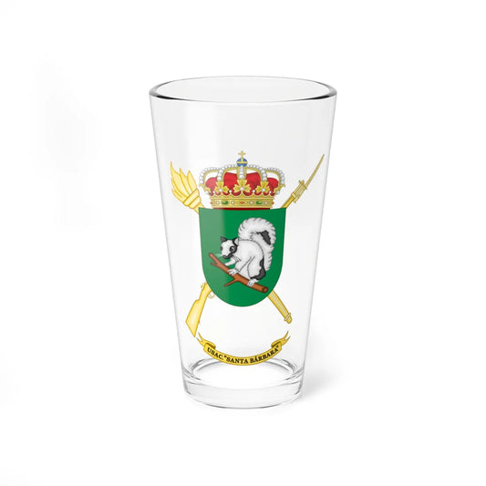 Coat of Arms of the USAC Santa Bárbara (Spain) (Coat of Arms) Pint Glass 16oz 16oz - Go Mug Yourself