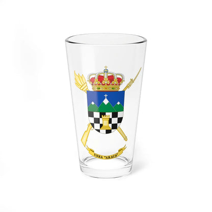 Coat of Arms of the USBA Araca (Spain) (Coat of Arms) Pint Glass 16oz 16oz - Go Mug Yourself