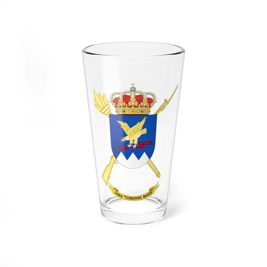 Coat of Arms of the USBA Coronel Maté (Spain) (Coat of Arms) Pint Glass 16oz 16oz - Go Mug Yourself