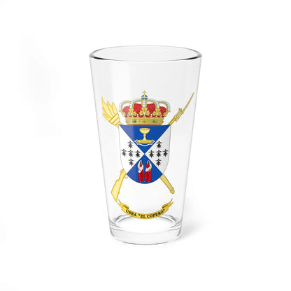 Coat of Arms of the USBA El Copero (Spain) (Coat of Arms) Pint Glass 16oz 16oz - Go Mug Yourself