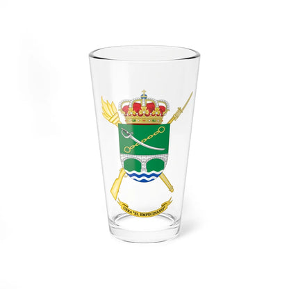 Coat of Arms of the USBA El Empecinado (Spain) (Coat of Arms) Pint Glass 16oz 16oz - Go Mug Yourself
