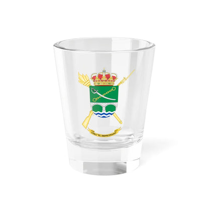 Coat of Arms of the USBA El Empecinado (Spain) (Coat of Arms) Shot Glass 1.5oz 1.5oz - Go Mug Yourself