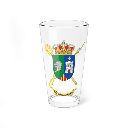 Coat of Arms of the USBA General Almirante (Spain) (Coat of Arms) Pint Glass 16oz 16oz - Go Mug Yourself