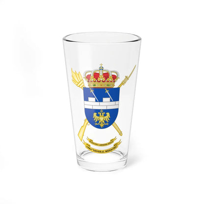 Coat of Arms of the USBA General Menacho (Spain) (Coat of Arms) Pint Glass 16oz - Go Mug Yourself