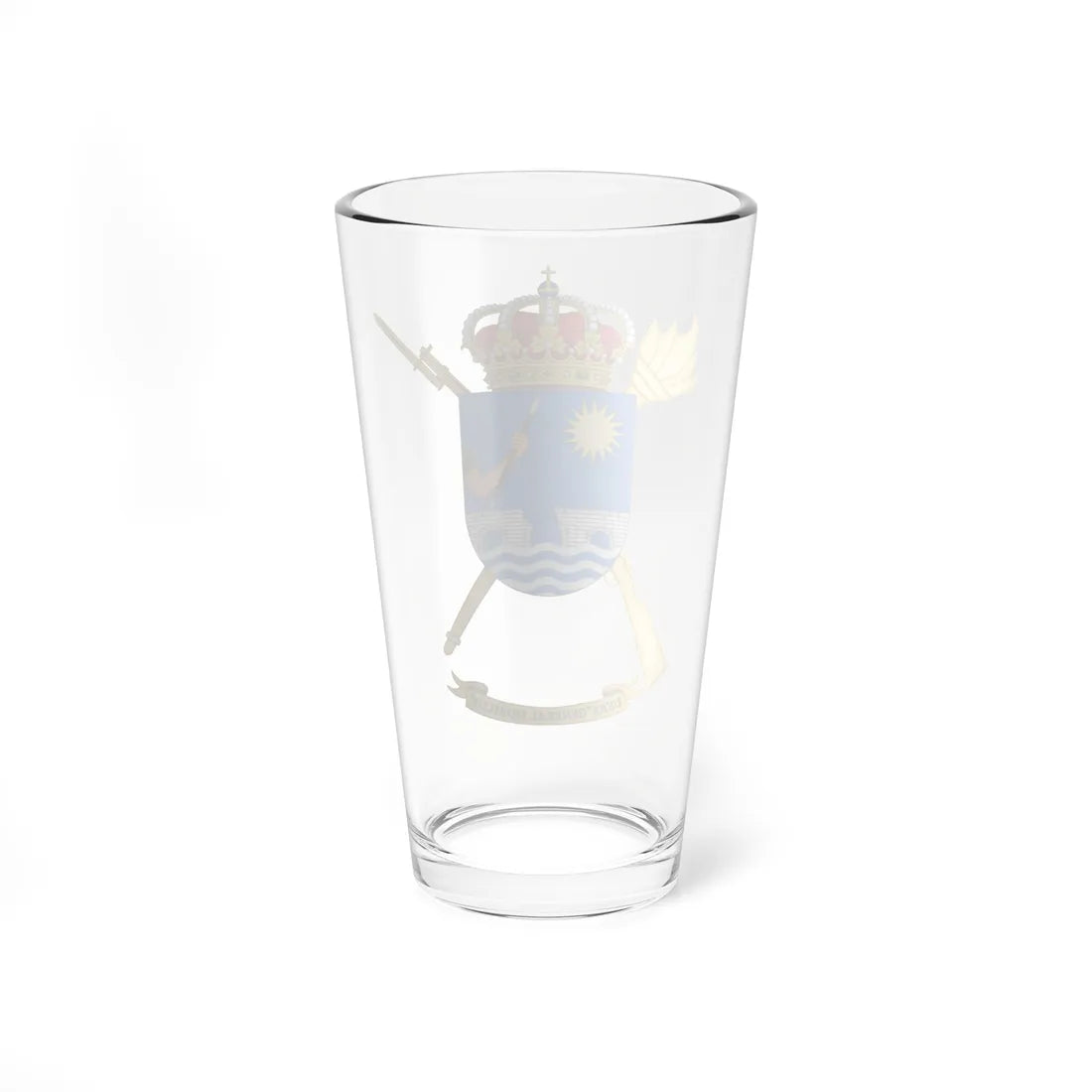Coat of Arms of the USBA General Morillo (Spain) (Coat of Arms) Pint Glass 16oz - Go Mug Yourself