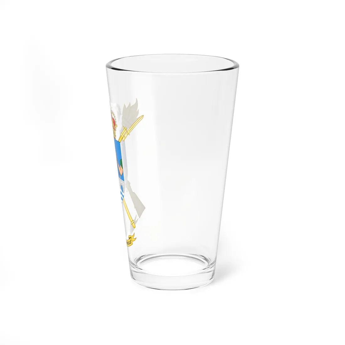 Coat of Arms of the USBA General Morillo (Spain) (Coat of Arms) Pint Glass 16oz - Go Mug Yourself