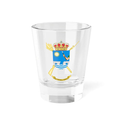 Coat of Arms of the USBA General Morillo (Spain) (Coat of Arms) Shot Glass 1.5oz 1.5oz - Go Mug Yourself
