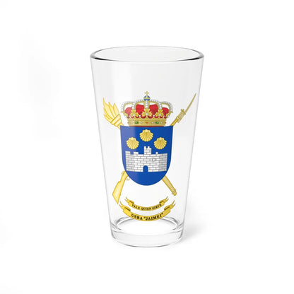 Coat of Arms of the USBA Jaime I (Spain) (Coat of Arms) Pint Glass 16oz 16oz - Go Mug Yourself