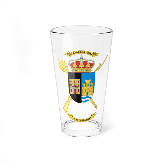 Coat of Arms of the USBA Príncipe (Spain) (Coat of Arms) Pint Glass 16oz 16oz - Go Mug Yourself