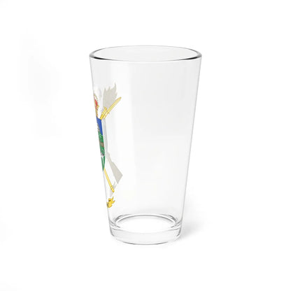 Coat of Arms of the USBAD Oroel (Spain) (Coat of Arms) Pint Glass 16oz - Go Mug Yourself