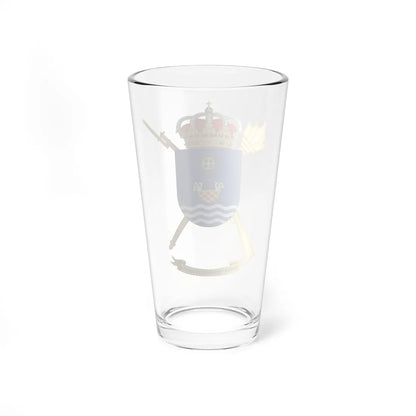 Coat of Arms of the USBAD Teniente Flomesta (Spain) (Coat of Arms) Pint Glass 16oz - Go Mug Yourself