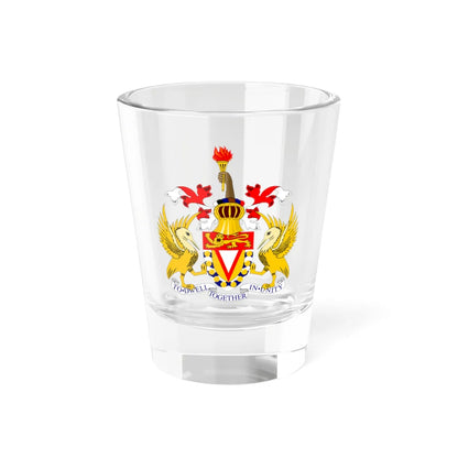 Coat of arms of the West Indies Federation (Trinidad and Tobago) (Coat of Arms) Shot Glass 1.5oz 1.5oz - Go Mug Yourself