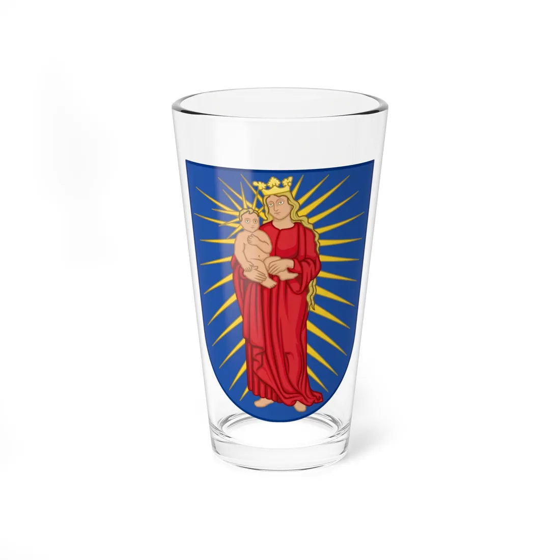 Coat of arms of Thisted (Denmark) (Coat of Arms) Pint Glass 16oz 16oz - Go Mug Yourself