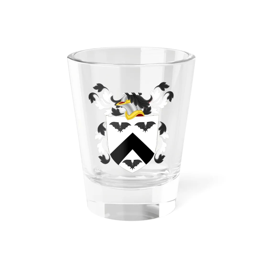 Coat of Arms of Thomas Batt (United States) (Coat of Arms) Shot Glass 1.5oz 1.5oz - Go Mug Yourself