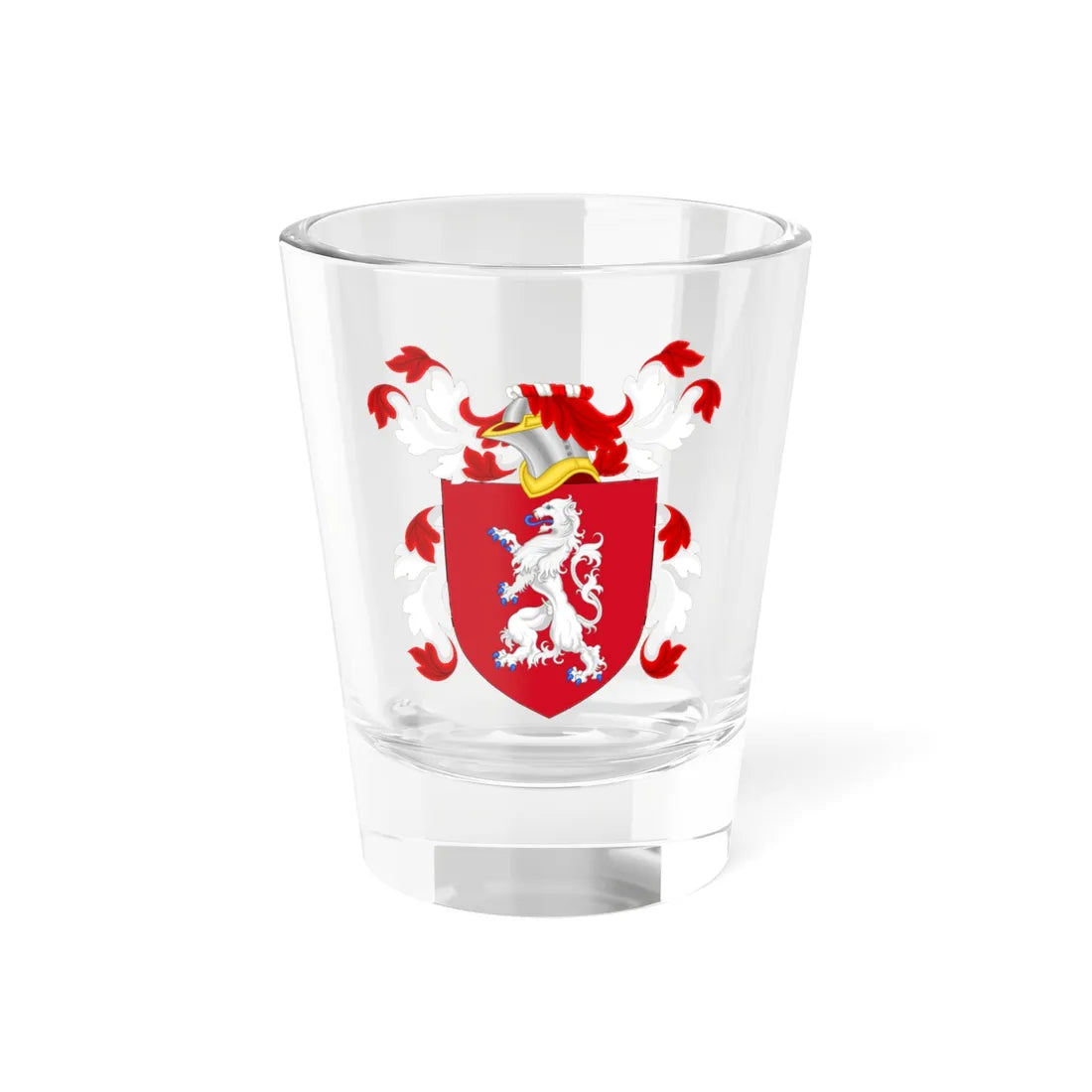 Coat of Arms of Thomas Cadwalader (United States) (Coat of Arms) Shot Glass 1.5oz 1.5oz - Go Mug Yourself