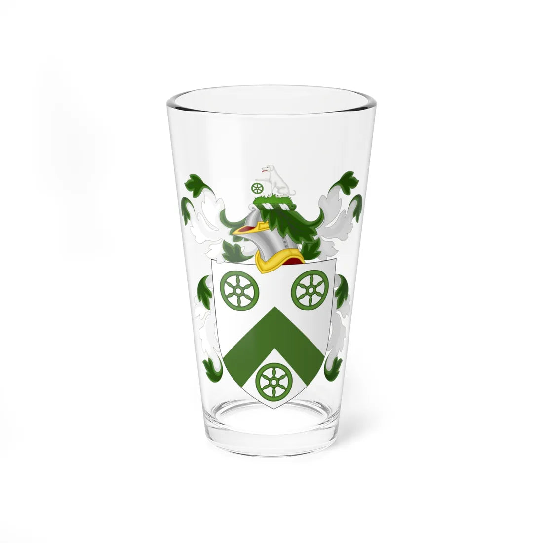 Coat of Arms of Thomas Carter (United States) (Coat of Arms) Pint Glass 16oz 16oz - Go Mug Yourself