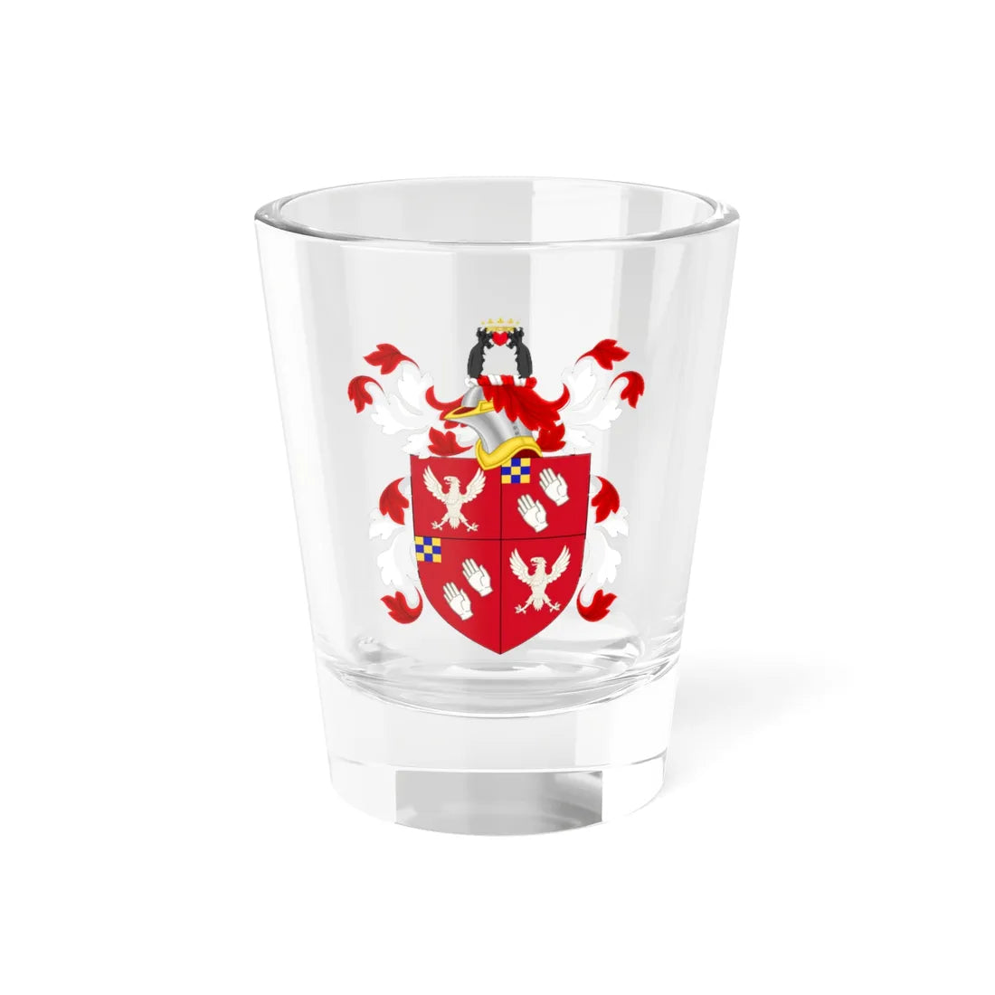 Coat of Arms of Thomas Cushing (United States) (Coat of Arms) Shot Glass 1.5oz 1.5oz - Go Mug Yourself
