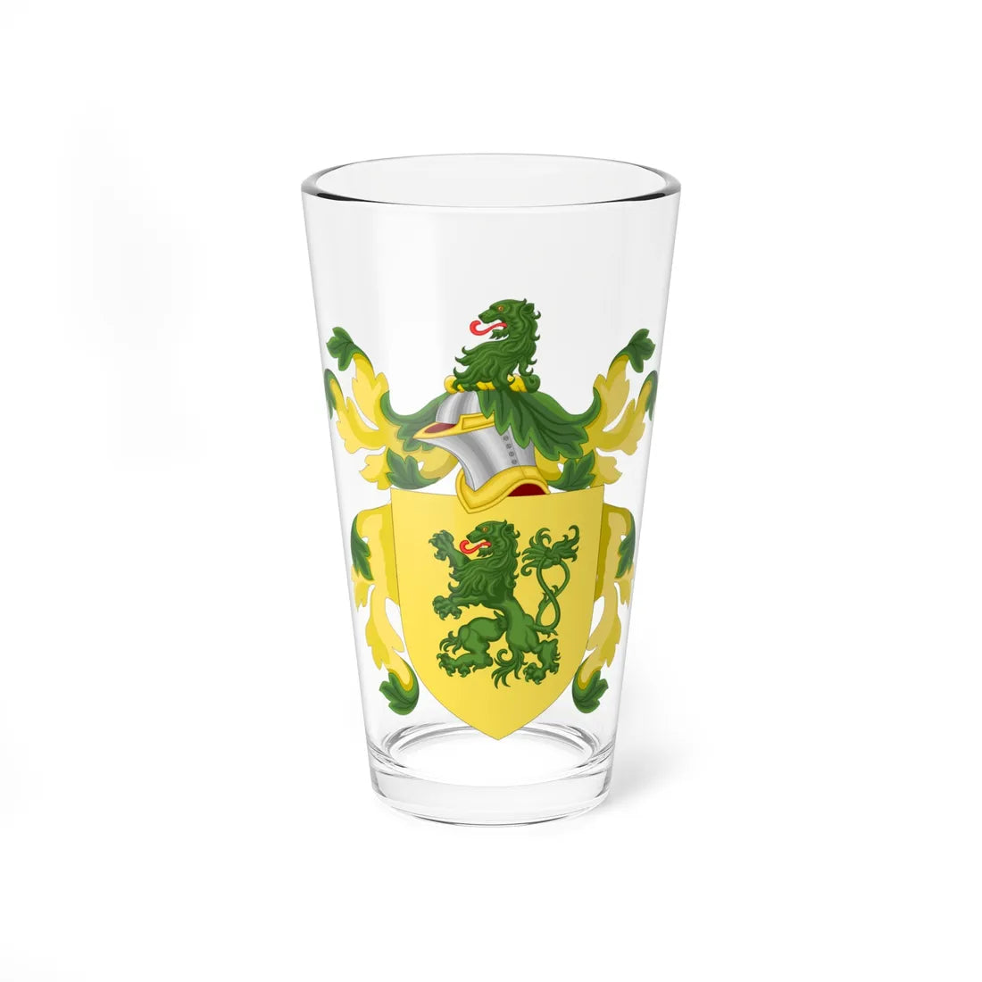 Coat of Arms of Thomas Dudley (United States) (Coat of Arms) Pint Glass 16oz 16oz - Go Mug Yourself