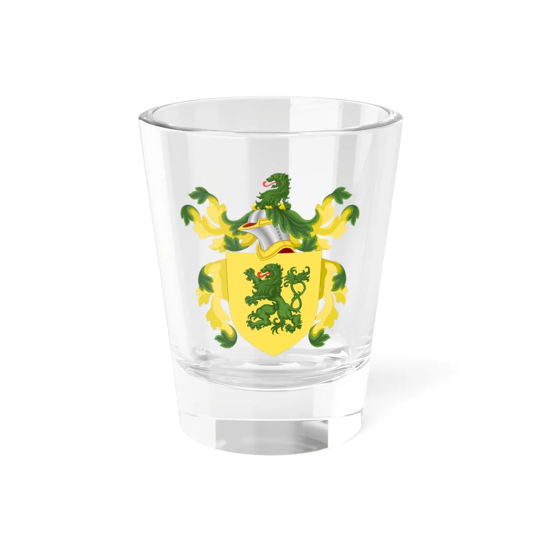 Coat of Arms of Thomas Dudley (United States) (Coat of Arms) Shot Glass 1.5oz 1.5oz - Go Mug Yourself