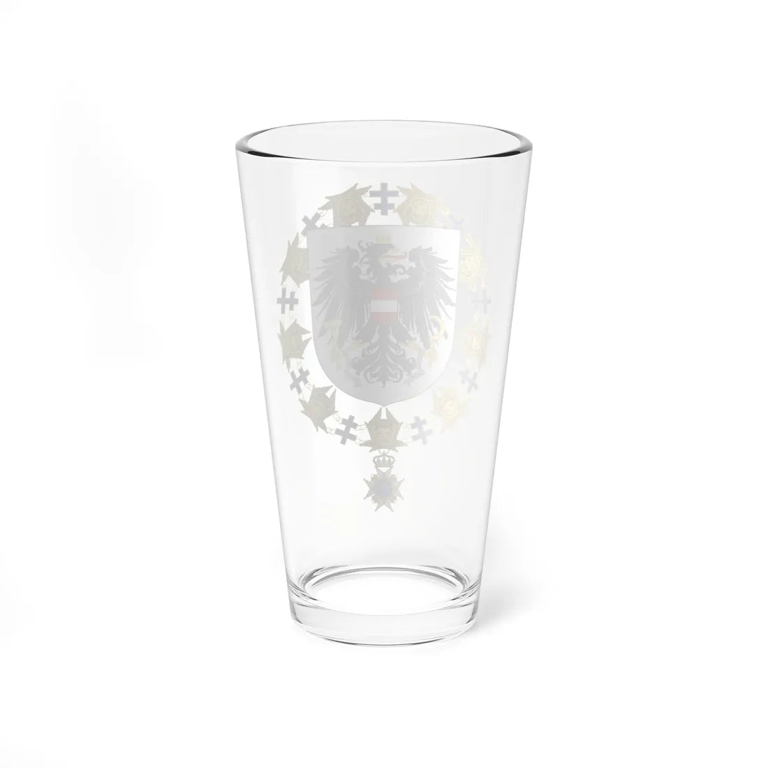 Coat of Arms of Thomas Klestil Order of the Seraphim (Austria) (Coat of Arms) Pint Glass 16oz - Go Mug Yourself